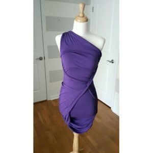 Tart Pink One Shoulder Bodycon Sexy Dress, Size Small Gently Worn!